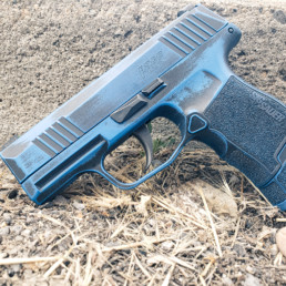 Amory Custom Cerakote Battleworn Blue Sig Sauer P365