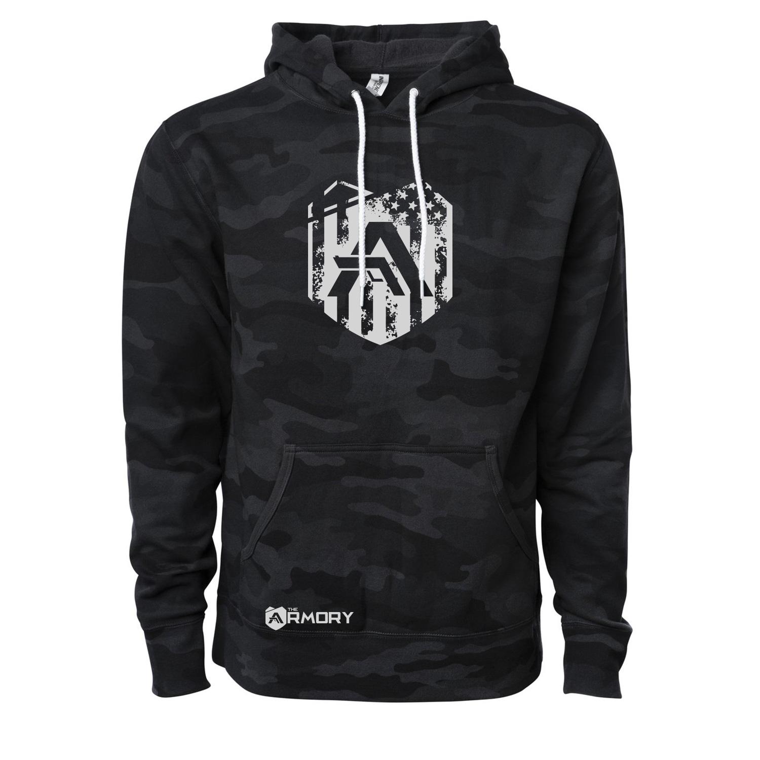 Distressed Flag Hoodie - The Armory